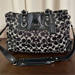 Coach Signature Black Satchel